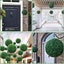 2 Pack Artificial Boxwood Topiary Plant Balls Decorative Faux Green Hanging Plan Carousel 3