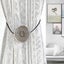 2 Pcs Vintage Magnetic Curtain Tieback, Round Curtain Drapery Holdback Retro Win Carousel 3