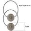 2 Pcs Vintage Magnetic Curtain Tieback, Round Curtain Drapery Holdback Retro Win Carousel 5