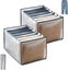 2 Pcs Jeans Organizer Storage Drawer Pants Foldable Mesh Wardrobe, Large Capacit Carousel 1
