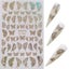8sheets Nail Art Adhesive Sticker Sheets Different Laser Gold And Silver Color B Carousel 3