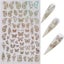 8sheets Nail Art Adhesive Sticker Sheets Different Laser Gold And Silver Color B Carousel 5