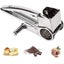 Grinder For Manual Cheese, Parmesan Grater, Stainless Steel Drum Grater For Food Carousel 1