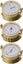 Time and tide clock + barometer + thermo/hygro 116mm SOLIDbrass Royal Mariner®NZ Carousel 4
