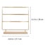 Wood Earring Stand Simple Ear Stud Holder 3-tier Earring Holder Decorative Jewel Carousel 5