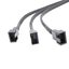 2-pack 4-pin Pwm Fan Splitter Cable, Sleeved Braided Adapter, Computer Pc Fan Po Carousel 4