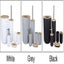 Set of 6 Eco-friendly Bamboo Bathroom Accessories - Lotion Dispenser, Trash Can, Carousel 4