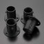 Set of 4 Stainless Steel Curtain Rod Brackets - Sturdy Holders for Curtain Rod ( Carousel 3
