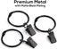 Eainbei 36 Pack Metal Openable Curtain Rings with Clips - 1.22 Inch Interior Dia Carousel 3