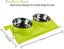 Double Food Bowls For Dog Cat Stainless Steel Pets Feeder Bowl Non-slip Pet Food Carousel 2
