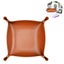 Tray Leather Catchall Jewelry Tray Dice Box Bedside Tray Key Phone Coin Change W Carousel 1