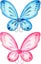 2 Pieces Butterfly Fairy Wings Butterfly Wings Dress Up Birthday Party Favors Co Carousel 1