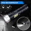 Xhp90 Led Flashlight 5000 Lumens - USB Rechargeable Adjustable Focus Flashlight Carousel 5