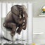 Shower Curtain 180 X 180 Cm Polyester Bath Curtain Bath Shower Curtain, Motif: E Carousel 3