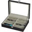 8 Slot Eyeglass Sunglass Storage Box, Pu Leather Glasses Display Case Storage Or Carousel 1