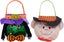 2pcs Halloween Candy Bag,trick Or Treat Bags Durable Pumpkin Candy Bags,hallowee Carousel 1