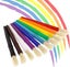 10 Piece Large Round Chubby Hog Bristle Children's Tempera And Artist Paint Brus Carousel 3