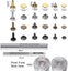 Double Cap Rivet - 300 Pieces Leather Rivets with 3 Fastening Tools, Double Head Carousel 2