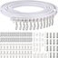 Foldable Ceiling Curved Curtain Track Flexible Ceiling Curtain Bracket Soft Wind Carousel 1