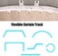 Foldable Ceiling Curved Curtain Track Flexible Ceiling Curtain Bracket Soft Wind Carousel 5
