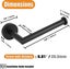 Toilet Roll Holder Black, Wall Mounted Toilet Paper Holder For Bathroom,304 Stai Carousel 3