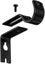 Adjustable Curtain Rod Wall Bracket Hooks - Set of 2, Black Carousel 4