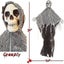 Halloween Hanging Flying Ghost Decorations - Creepy Skull Upgraded Haunted House Carousel 3