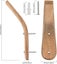 Natural Wood Wall-Mounted Coat Hooks - Vintage Heavy Duty Organizer Carousel 2