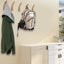 Natural Wood Wall-Mounted Coat Hooks - Vintage Heavy Duty Organizer Carousel 4