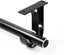 2 Pcs Wall Mounted Curtain Rod Bracket Curtain Rod Bracket Ceiling Mount Bracket Carousel 3