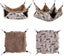 Ferret Chinchilla Hammock, 34x34cm Small Pet Hammock Rabbit Hammock Soft Double Carousel 5