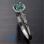 Oval Emerald Gemstone Diamond White Gold Ring Jewellery *Over Stocked* Carousel 3