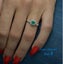 Oval Emerald Gemstone Diamond White Gold Ring Jewellery *Over Stocked* Carousel 5
