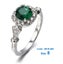 Oval Emerald Gemstone Diamond White Gold Ring Jewellery *Over Stocked* Carousel 6