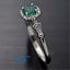 Oval Emerald Gemstone Diamond White Gold Ring Jewellery *Local Buy* Carousel 3