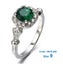 Oval Emerald Gemstone Diamond White Gold Ring Jewellery *Local Buy* Carousel 6