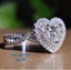 Twist Bridal Diamond Ring Silver Heart Ring Jewellery *Local Buy* Carousel 6