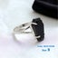 925 Silver Ring Black Gothic Gemstone Ring Jewellery *Over Stocked* Carousel 1
