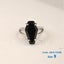 925 Silver Ring Black Gothic Gemstone Ring Jewellery *Over Stocked* Carousel 3