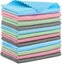 12 Pack Microfiber Cleaning Cloths - Reusable Cloths for Kitchen, Bathroom, Car, Carousel 1