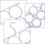 Scarves Rack - Foldable Tie Hanger with 28 Holes - Wardrobe Organizer for Scarve Carousel 4