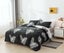 3pcs Microfiber Duvet Cover Set Silver Fern King Size Carousel 3