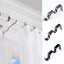 Heavy Duty Double Curtain Rod Bracket - 1 & 5/8 Rod, Set of 6 Non-Adjustable Bra Carousel 3