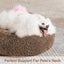 Orthopedic Dog Bed Comfortable Doughnut Blanket Round Dog Bed Super Soft Washabl Carousel 4