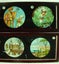 Antique Magic Lantern Glass Slides x 6 Carousel 4
