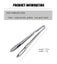 Anygleam Silver Stainless Steel Tong - 1pc Clip Tableware for Salad, BBQ & Gr... Carousel 6