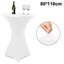 Cocktail Round Spandex Table Cover Four-way Tight Fitted Stretch Tablecloth Tabl Carousel 2