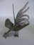 Pair of White Metal Fighting Roosters Carousel 6