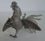 Pair of White Metal Fighting Roosters Carousel 8