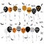 Halloween Window Clings - Static Skeleton Ghosts Bats Spider Web Pumpkin Balloon Carousel 1